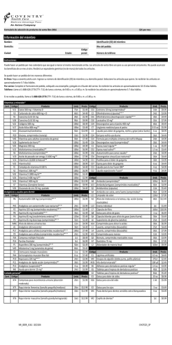 Informaci&oacute;n del miembro - Coventry Medicare: Home