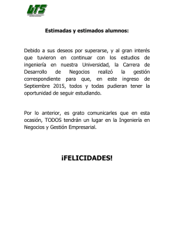 &iexcl;FELICIDADES!