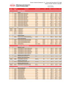 Lista de Precios - Fester Impermeabilizantes