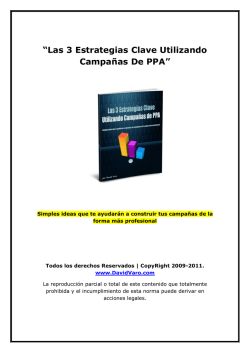 Las 3 Estrategias Clave Utilizando Campa&ntilde;as De PPA