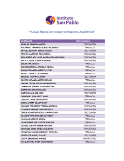 Nuevos T&iacute;tulos por recoger en Registros Acad&eacute;micos