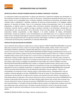 Instructivo para realizaci&oacute;n de Ex&aacute;menes