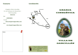 Contacto GRANJA CINEG&Eacute;TICA VILLA DE GARCILL&Aacute;N Localizaci&oacute;n