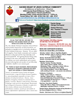 SACRED HEART OF JESUS CATHOLIC COMMUNITY