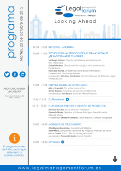 13,00 - 14,00 14,00 - 15,30 MODELOS DE CRECIMIENTO Almuerzo 09,30