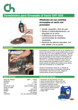 Term&oacute;metro para el envasado al vac&iacute;o - CH