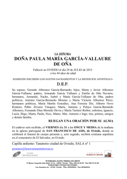 do&ntilde;a paula mar&iacute;a garc&iacute;a-vallaure de o&ntilde;a