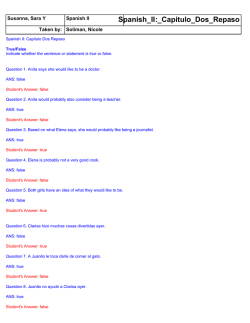 Spanish_II:_Capitulo_Dos_Repaso