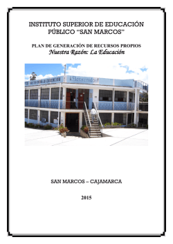 plan para gesti&oacute;n de recursos propios 2015
