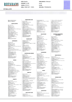 Cuando la franquicia sale a escena, en Restauraci&oacute;n news.