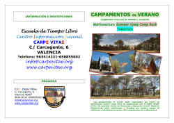 CAMPAMENTOS de VERANO