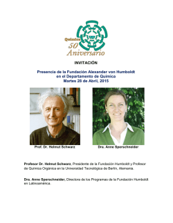 Presencia de la Fundaci&oacute;n Alexander von Humboldt en el