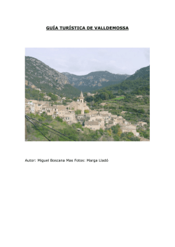 GUIA TUR&Iacute;STICA VALLDEMOSSA 2015