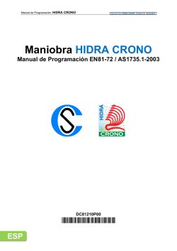 Maniobra HIDRA CRONO