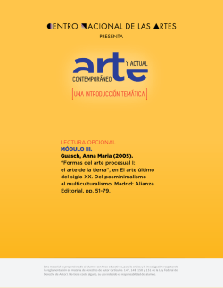Guash, Anna Maria (2005). "Formas del arte procesual i: el arte de