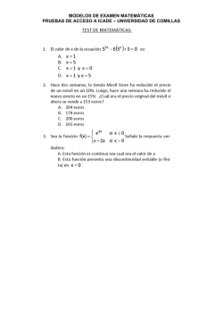 modelos de examen matem&aacute;ticas pruebas de acceso a icade