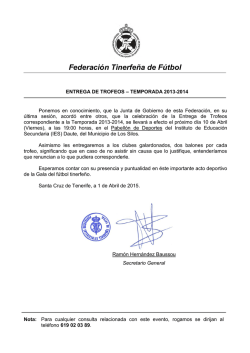 Temporada 2013/2014 - Federaci&oacute;n Tinerfe&ntilde;a de F&uacute;tbol