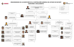 Organigrama de la Contralor&iacute;a - Secretar&iacute;a de la Contralor&iacute;a General