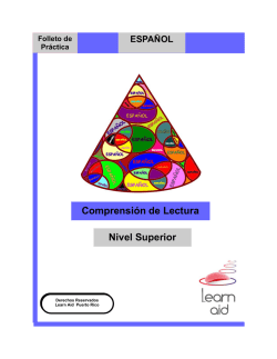 Folleto de Pr&aacute;ctica Espa&ntilde;ol Superior