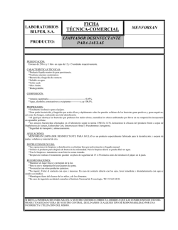 FICHA T&Eacute;CNICA