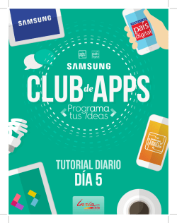 D&iacute;a 5 - Programa tus Ideas