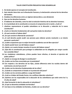 TALLER CONSTITUCI&Oacute;N PREGUNTAS PARA