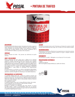 &bull; PINTURA DE TRAFICO