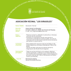 asociaci&oacute;n vecinal - Participaci&oacute;n Ciudadana
