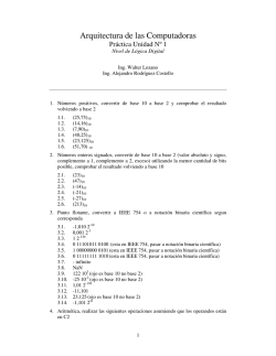 Arquitectura de las Computadoras