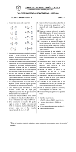 Matem&aacute;tica - Colegio del Sagrado Coraz&oacute;n