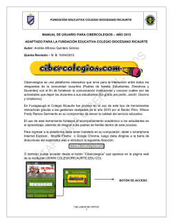 MANUAL DE USUARIO PARA CIBERCOLEGIOS