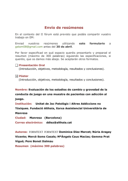 Evaluaci&oacute;n de los estadios de cambio y gravedad de la conducta de