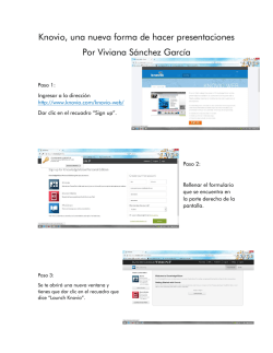 Knovio, una nueva forma de hacer presentaciones Por Viviana