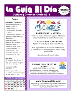 Cultura y Diversi&oacute;n - Junio 2015