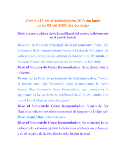 Dise el Veneravle Gran KOMENDADOR