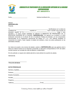 Formato de Inscripci&oacute;n - Universidad de La Guajira