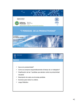 7 perdidas de la productividad