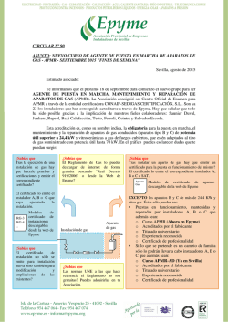 CIRCULAR N&ordm; 90 ASUNTO: NUEVO CURSO DE AGENTE