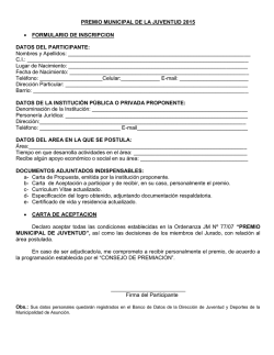 Formulario de Inscripcion-Premio Juventud