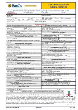 solicitud de apertura cuenta corriente
