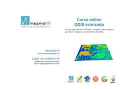 Curso online QGIS avanzado