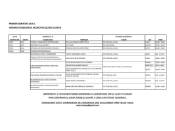 1er. semestre neuropsicolog&iacute;a cl&iacute;nica fes iztacala