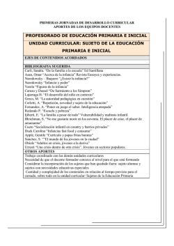 Borrador de aportes de Sujeto del Nivel Inicial y PEP.