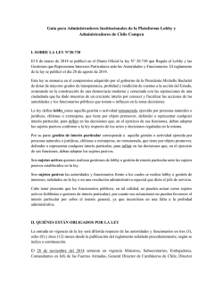 Gu&iacute;a para administradores ChileCompra