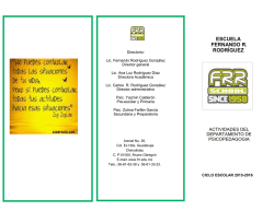 Calendario - Escuela Fernando R. Rodriguez