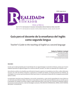 Gu&iacute;a para el docente de la ense&ntilde;anza del ingl&eacute;s como