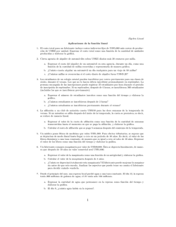 &acute;Algebra Lineal Aplicaciones de la funci&oacute;n lineal 1. El costo total