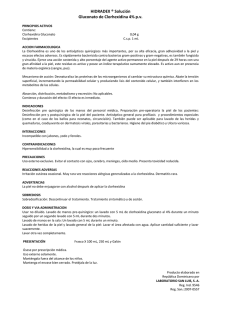 HIDRADEX &reg; Soluci&oacute;n Gluconato de Clorhexidina 4% p.v.