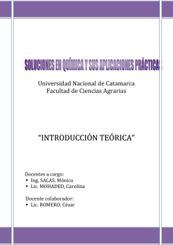 Soluciones en Qu&iacute;mica y sus Aplicaciones Pr&aacute;cticas. Introducci&ograve;n