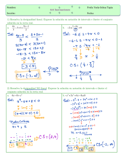 ! 1) Resuelva la desigualdad lineal. Exprese la soluci&oacute;n en notaci&oacute;n